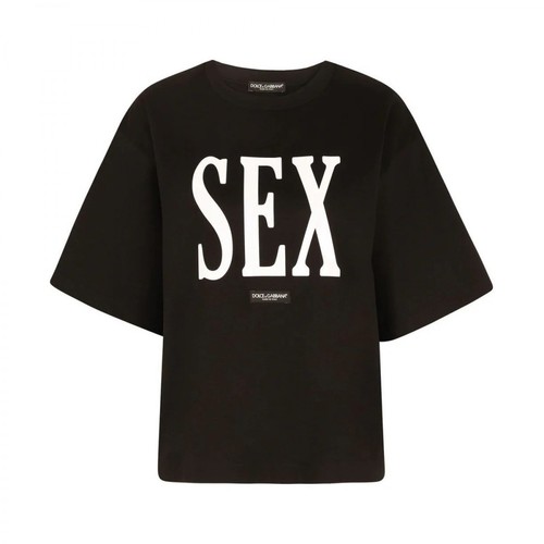 Dolce & Gabbana, T-shirt Czarny, female, 2292.00PLN