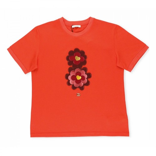 Dolce & Gabbana, T-shirt Czerwony, female, 1118.00PLN