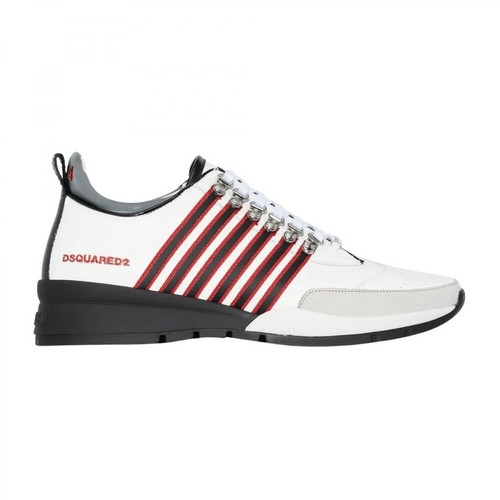 Dsquared2, 251 Striped Sneakers Czerwony, male, 1223.00PLN