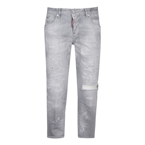 Dsquared2, Cool Girl Cropped Jeans Szary, female, 2554.00PLN