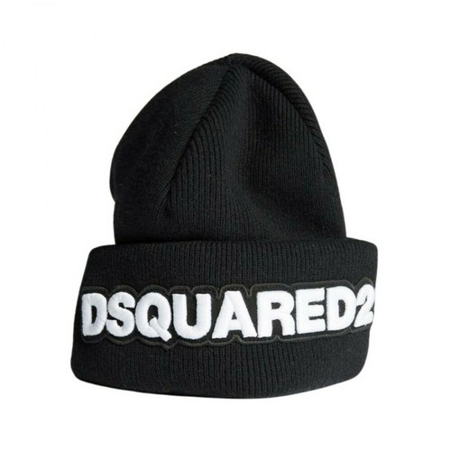 Dsquared2, Knit HAT Czarny, female, 722.14PLN