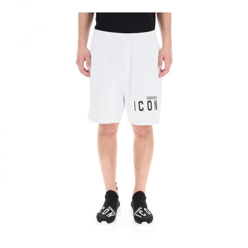 Dsquared2, Short sweatpants icon Biały, male, 593.00PLN