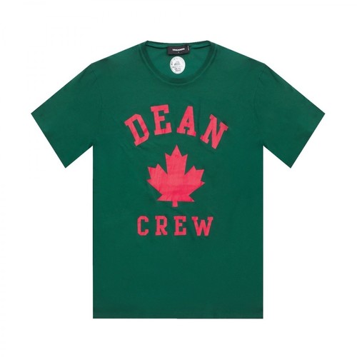 Dsquared2, T-Shirt z nadrukiem Zielony, male, 511.00PLN