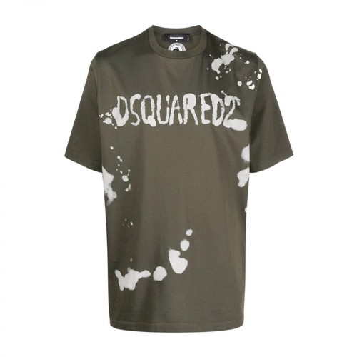 Dsquared2, T-Shirt Zielony, male, 1323.00PLN