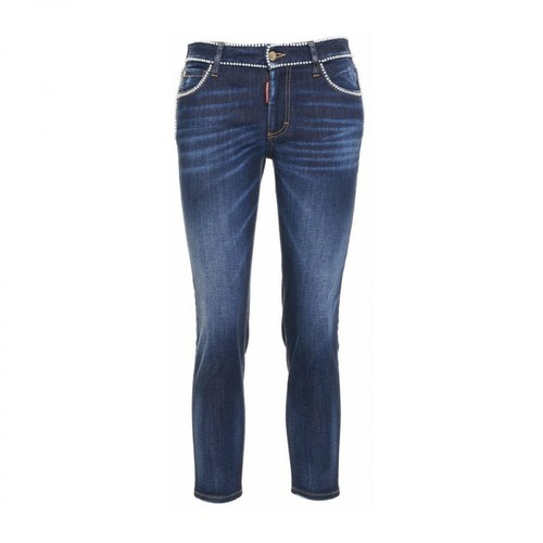 Dsquared2, Twiggy Crop Jeans Niebieski, female, 2356.28PLN