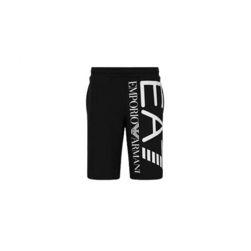 Emporio Armani EA7, Bermuda Shorts Czarny, male, 456.00PLN