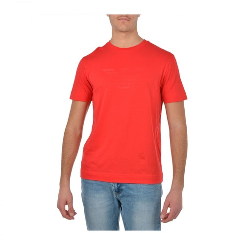 Emporio Armani, T-Shirt Czerwony, male, 268.00PLN
