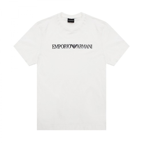Emporio Armani, T-shirt z logo Biały, male, 245.00PLN
