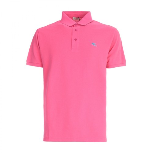 Etro, Polo T-Shirt Różowy, male, 707.00PLN