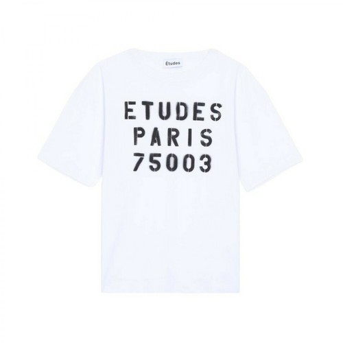 Études, Museum Stencil T-shirt Biały, male, 534.00PLN