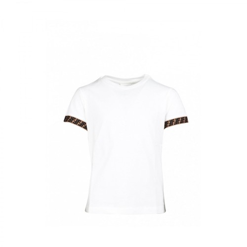 Fendi, T-shirt Biały, male, 1095.00PLN