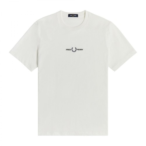 Fred Perry, T-shirt Biały, male, 320.00PLN