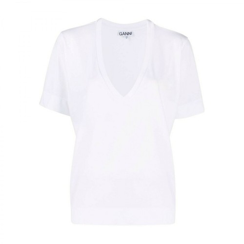 Ganni, T-shirt Biały, female, 348.00PLN