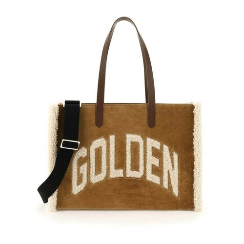 Golden Goose, california east-west bag with shearling detail Brązowy, female, 2016.00PLN