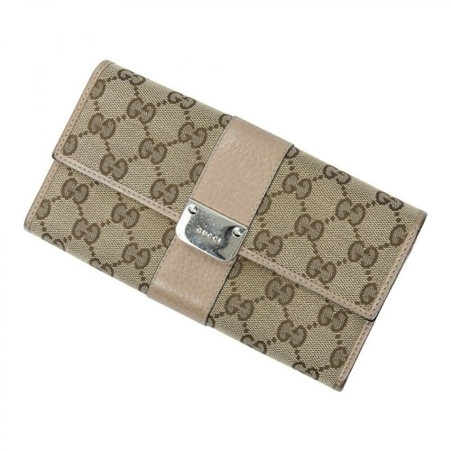 Gucci Vintage, Pre-owned Continental Wallet Beżowy, female, 1430.25PLN