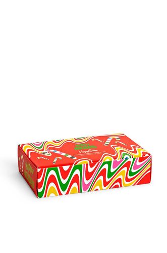 Happy Socks - Skarpetki Psychedelic Candy Cane (4-pack) 79.90PLN