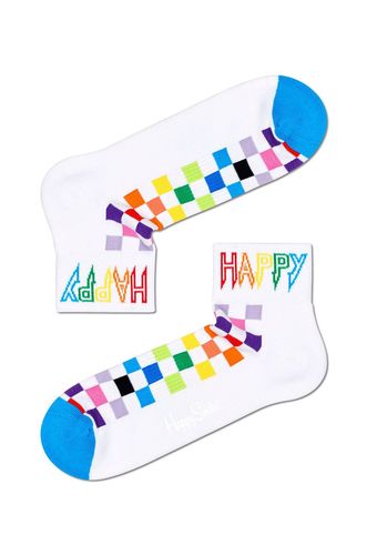 Happy Socks - Skarpety Rainbow Check 1/4 Crew 19.90PLN