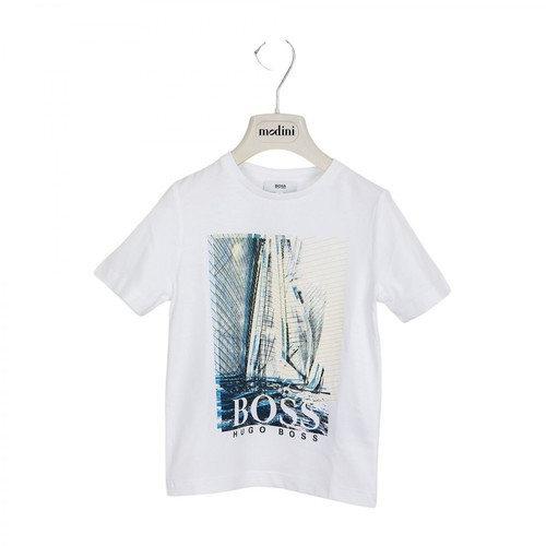 Hugo Boss, T-shirt Biały, male, 200.80PLN