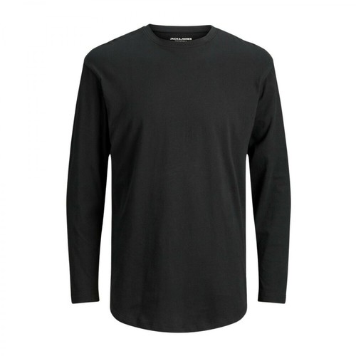 Jack & Jones, Long Sleeve T-Shirt Czarny, male, 216.38PLN