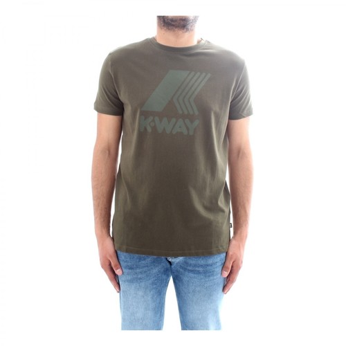 K-Way, T-Shirt Zielony, male, 399.00PLN