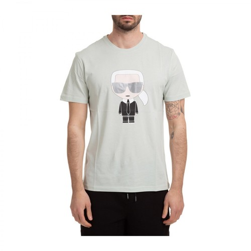 Karl Lagerfeld, short sleeve t-shirt K Iconic Zielony, male, 510.00PLN