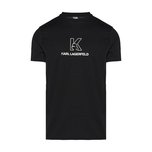 Karl Lagerfeld, T-shirt Czarny, male, 488.00PLN