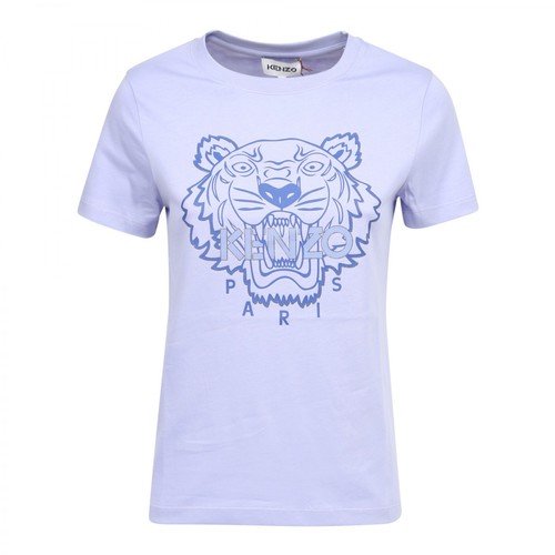 Kenzo, The Winter Capsule Tiger T-shirt Fioletowy, female, 324.00PLN