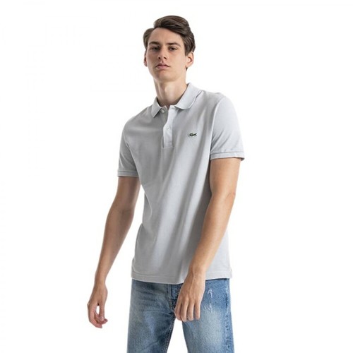 Lacoste, Koszulka męska Shirt in Petit Pique Ph4012 KLW Szary, male, 458.85PLN