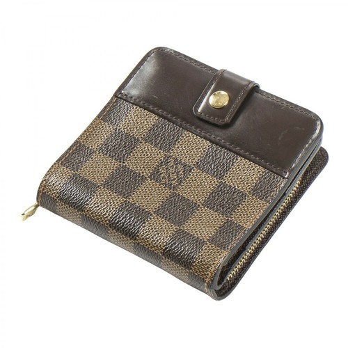 Louis Vuitton Vintage, Używany kwadratowy kompaktowy portfel Zippy Brązowy, female, 3140.25PLN