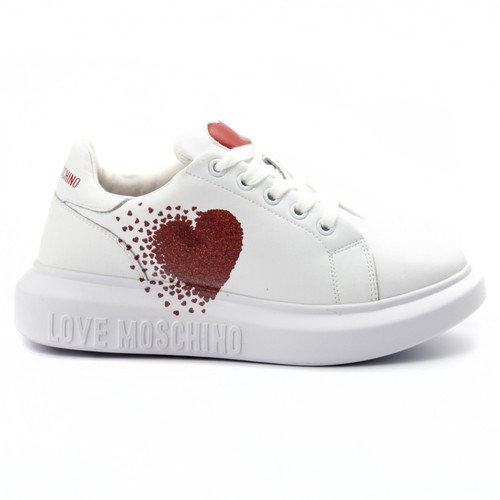 Love Moschino, Sneakers Biały, female, 575.00PLN