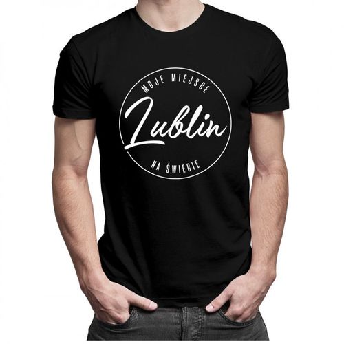Lublin - Moje miejsce na świecie - męska koszulka z nadrukiem 69.00PLN