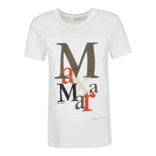 Max Mara, t-shirt Biały, female, 516.00PLN