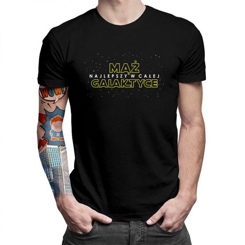 Mąż - najlepszy w całej galaktyce - męska koszulka z nadrukiem 69.00PLN
