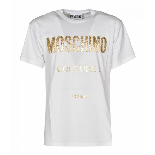 Moschino, A07722401001 T-Shirt Biały, male, 1021.00PLN