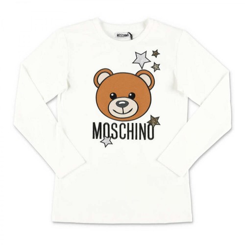 Moschino, cotton jersey t-shirt Biały, female, 425.00PLN