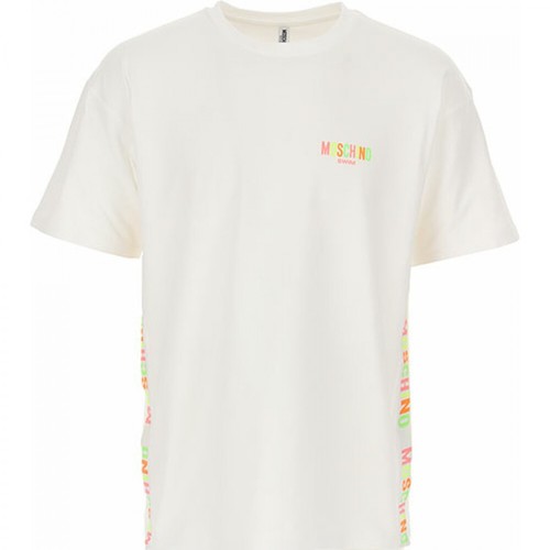 Moschino, T-Shirt Biały, male, 680.00PLN