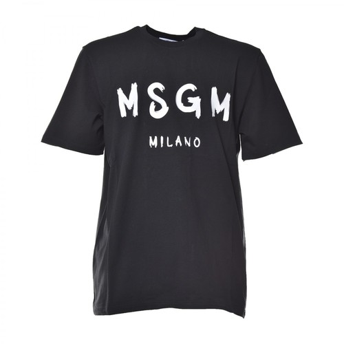 Msgm, T-shirt Czarny, male, 388.00PLN