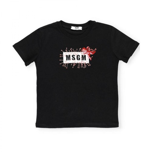 Msgm, T-shirt Czarny, unisex, 315.00PLN