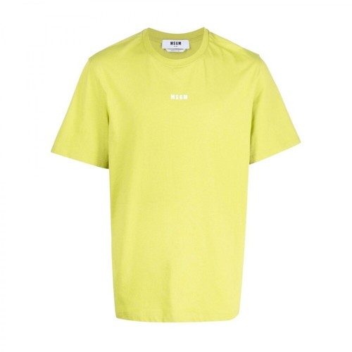 Msgm, T-shirt Żółty, male, 342.00PLN