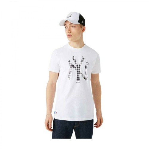 New Era, T-shirt Biały, male, 137.00PLN