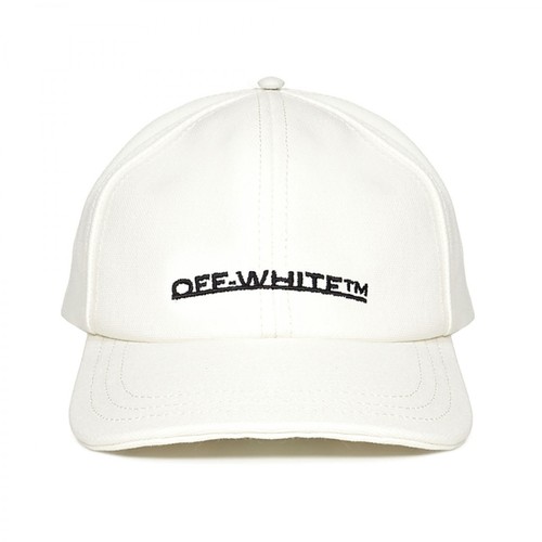 Off White, Logo-Embroidered Cap Beżowy, female, 575.00PLN