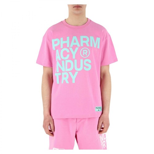 Pharmacy Industry, Phm227 T-shirt Różowy, male, 320.00PLN
