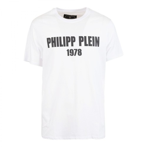 Philipp Plein, Round Neck T-shirt Biały, male, 1359.00PLN