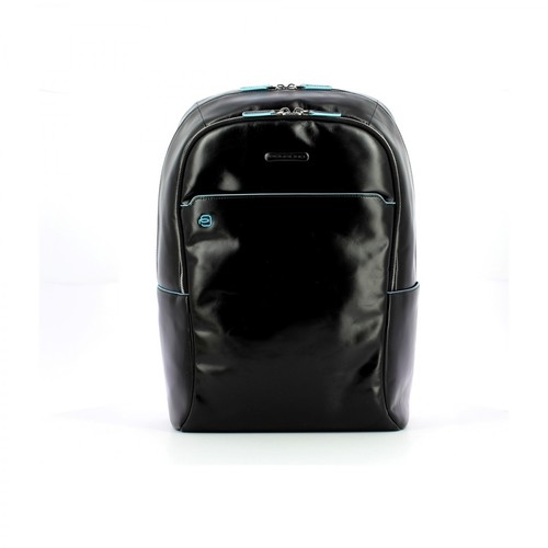 Piquadro, Large Backpack for PC Blue Square 15.6 Czarny, male, 1316.00PLN