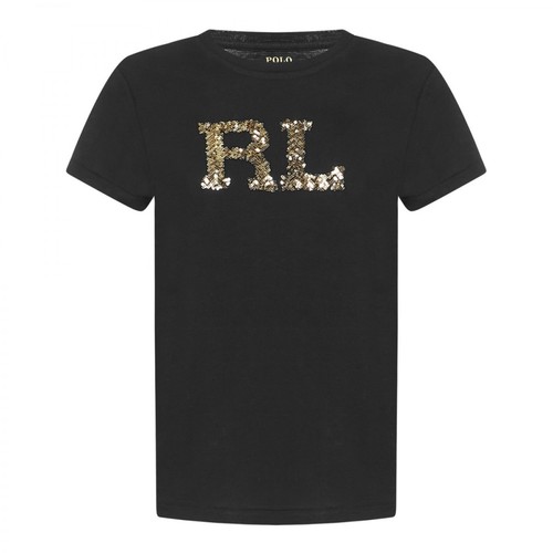 Polo Ralph Lauren, T-shirt Czarny, female, 461.00PLN