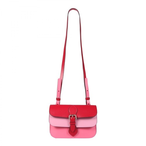RED Valentino, Leather Shoulder BAG Czerwony, female, 1297.00PLN