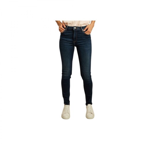 Reiko, Arnel high waist skinny raw jeans Niebieski, female, 431.00PLN