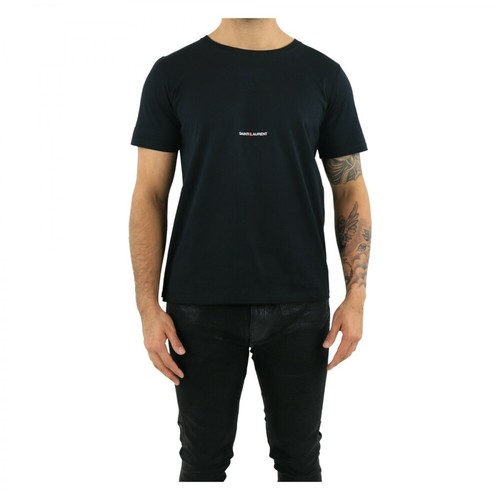 Saint Laurent, Classique t-shirt Czarny, male, 1405.96PLN