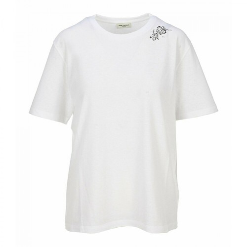 Saint Laurent, T-Shirt 645948Y36Cw Biały, female, 1115.97PLN