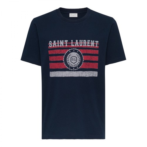 Saint Laurent, T-shirt Czerwony, male, 1346.00PLN